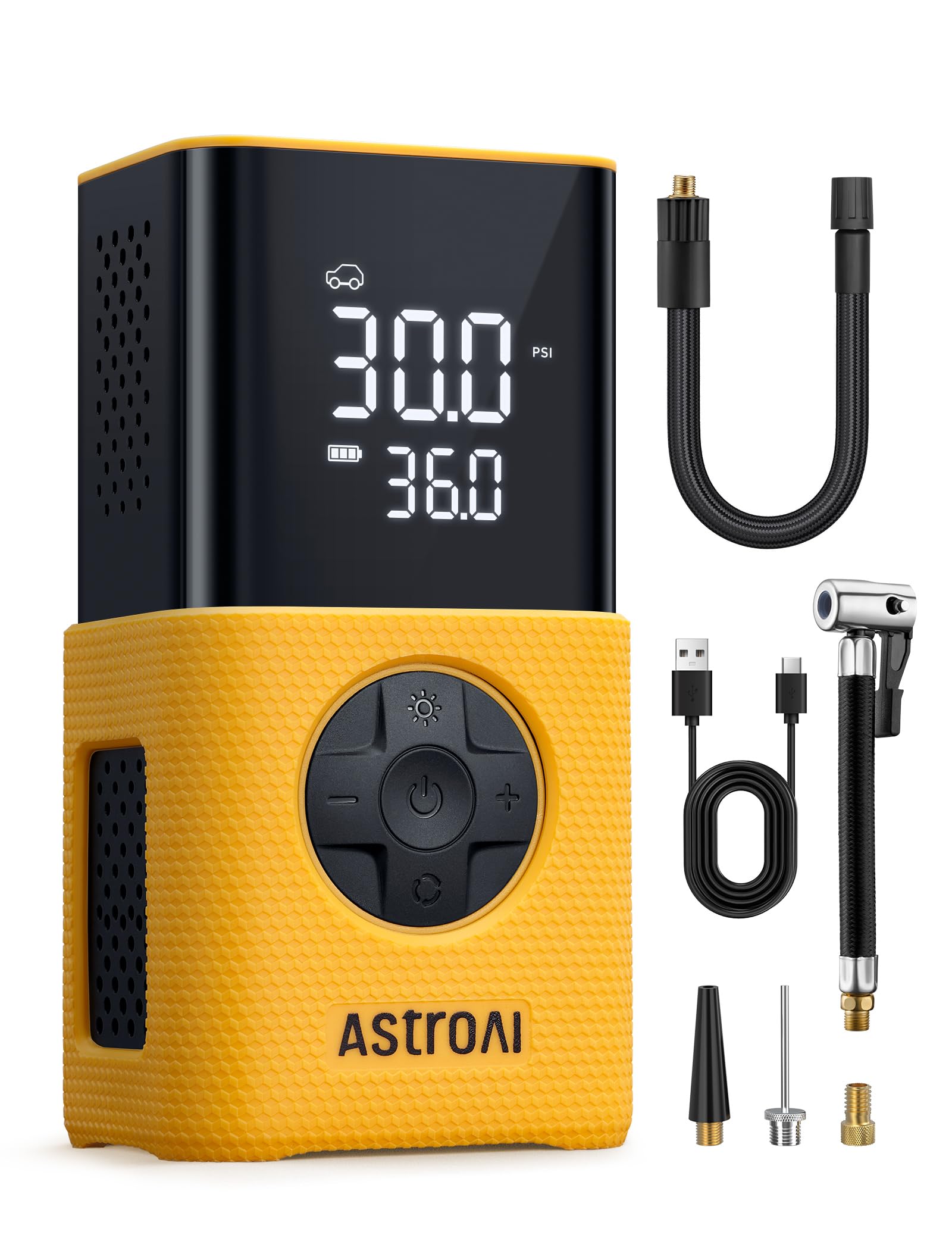 AstroAI L7 Tire Inflator Portable Air Compressor,150 PSI Cordless Bike Pump